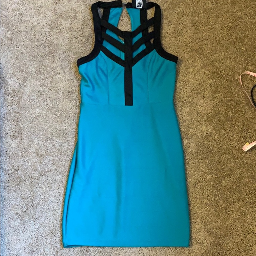 Turquoise Bodycon Dress